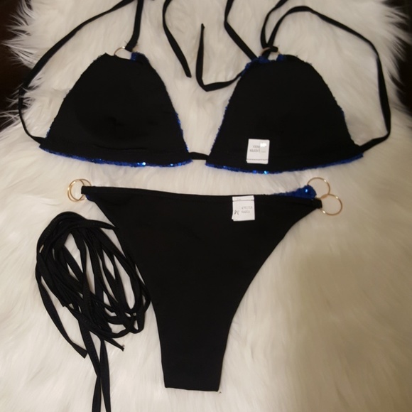 New arrival! Sexy Blue sequin bikini sets! - Picture 6 of 8